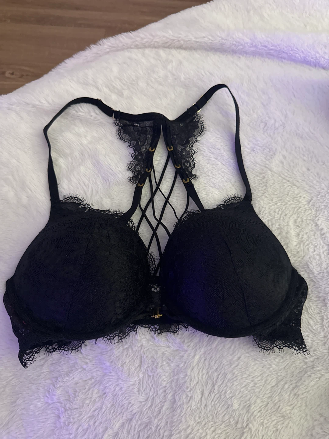 Black Lace Push-Up Bra