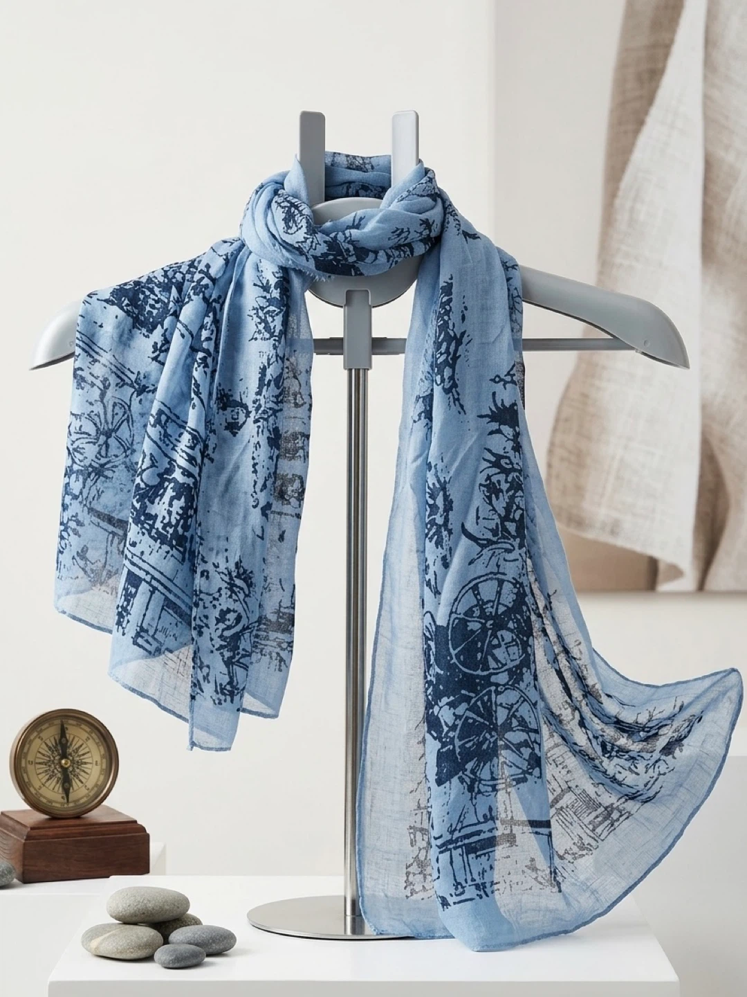 New Riflessi Blue Scarf