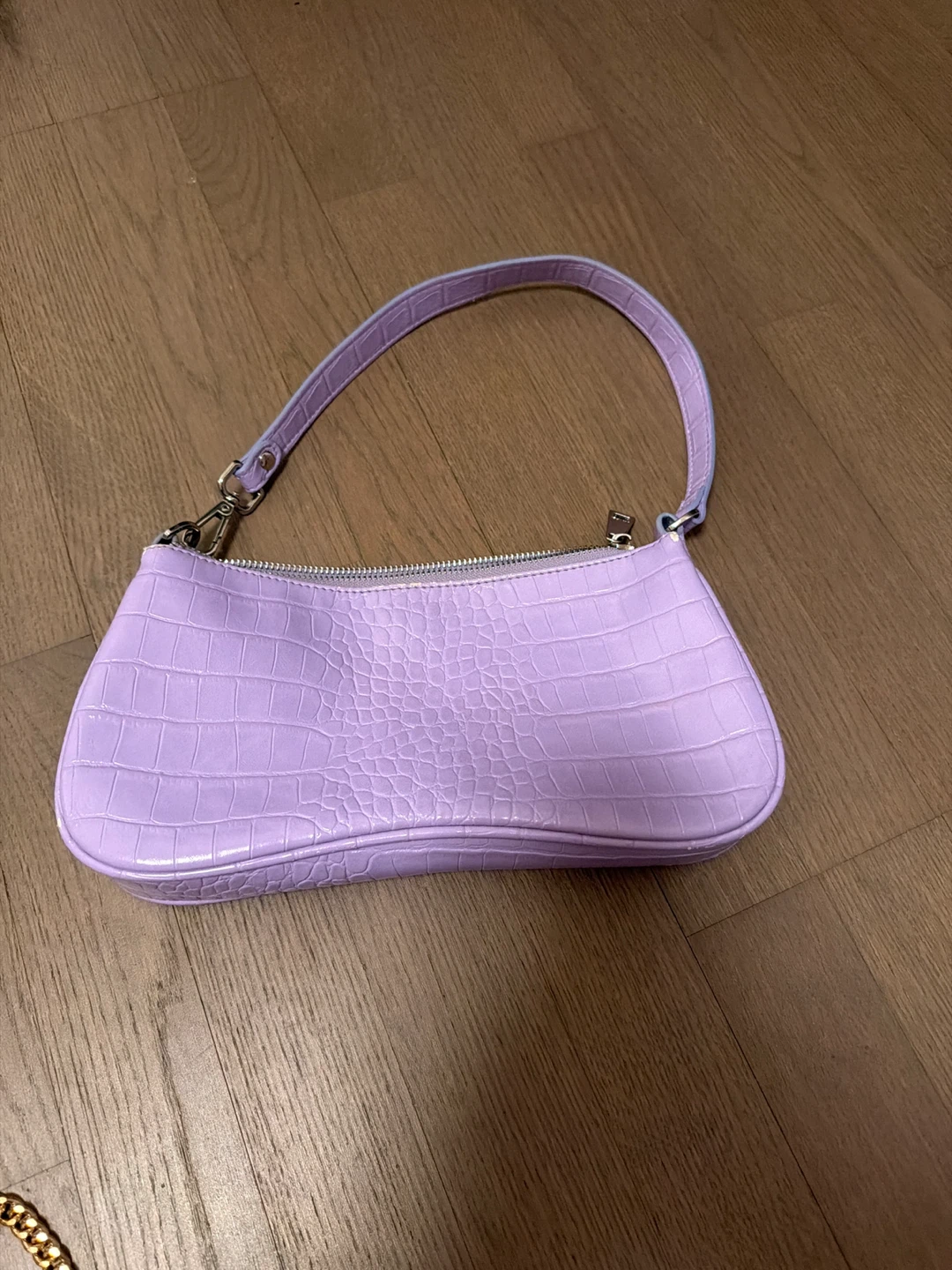 JW PEI Lavender Croc Embossed Shoulder Bag - photo 2