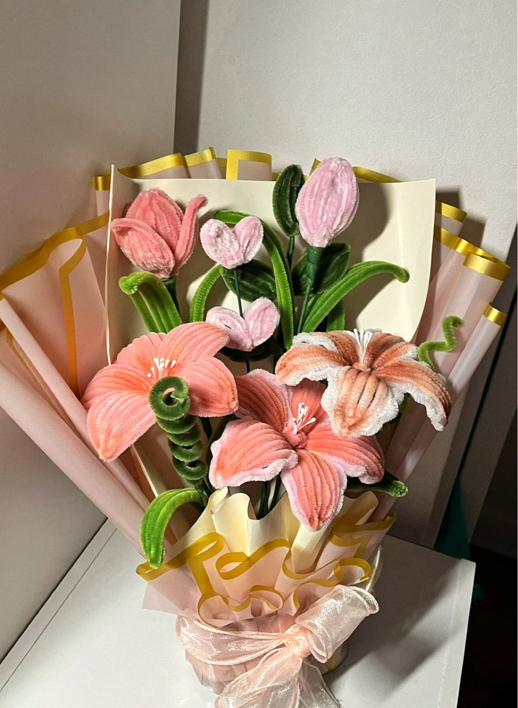 Handmade Pipe Cleaner Flower Bouquet