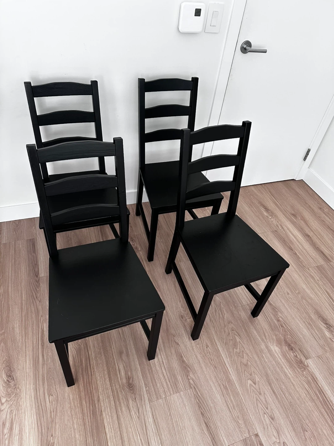 Black Dining Table with 4 Chairs - photo 5