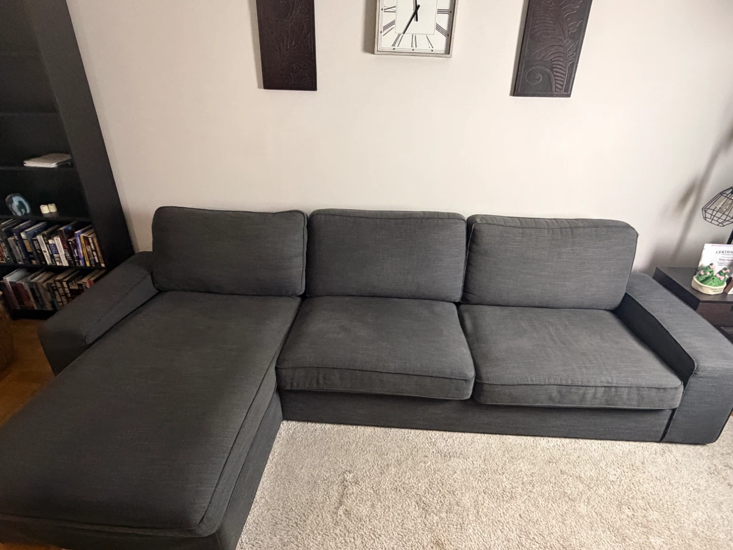 Dark Grey Sectional Sofa - photo 2