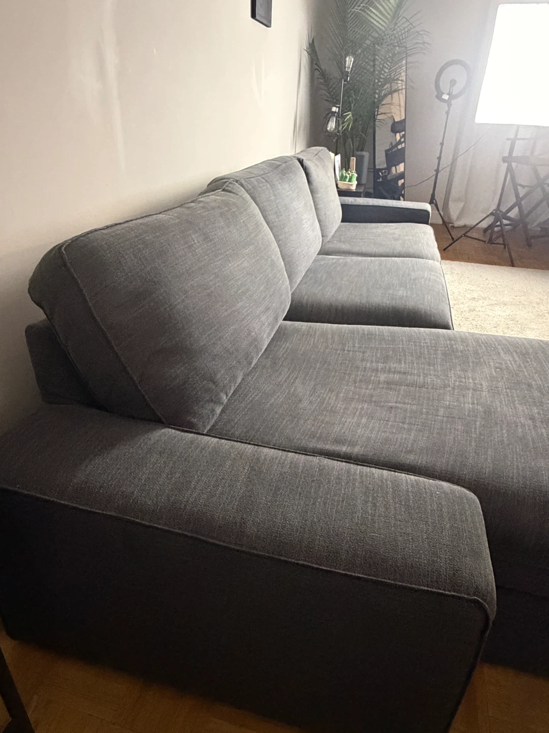 Dark Grey Sectional Sofa - photo 3