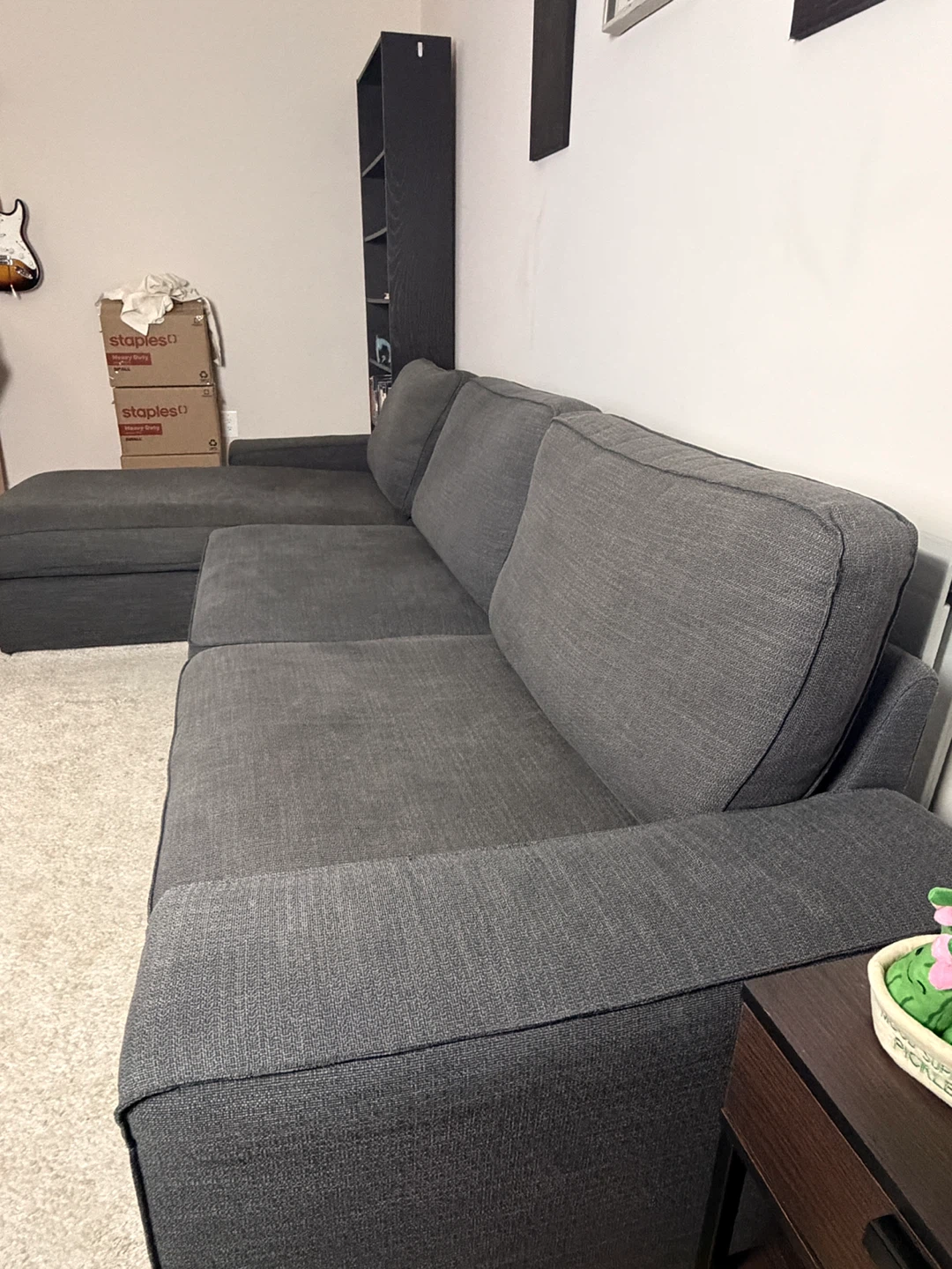 Dark Grey Sectional Sofa - photo 4