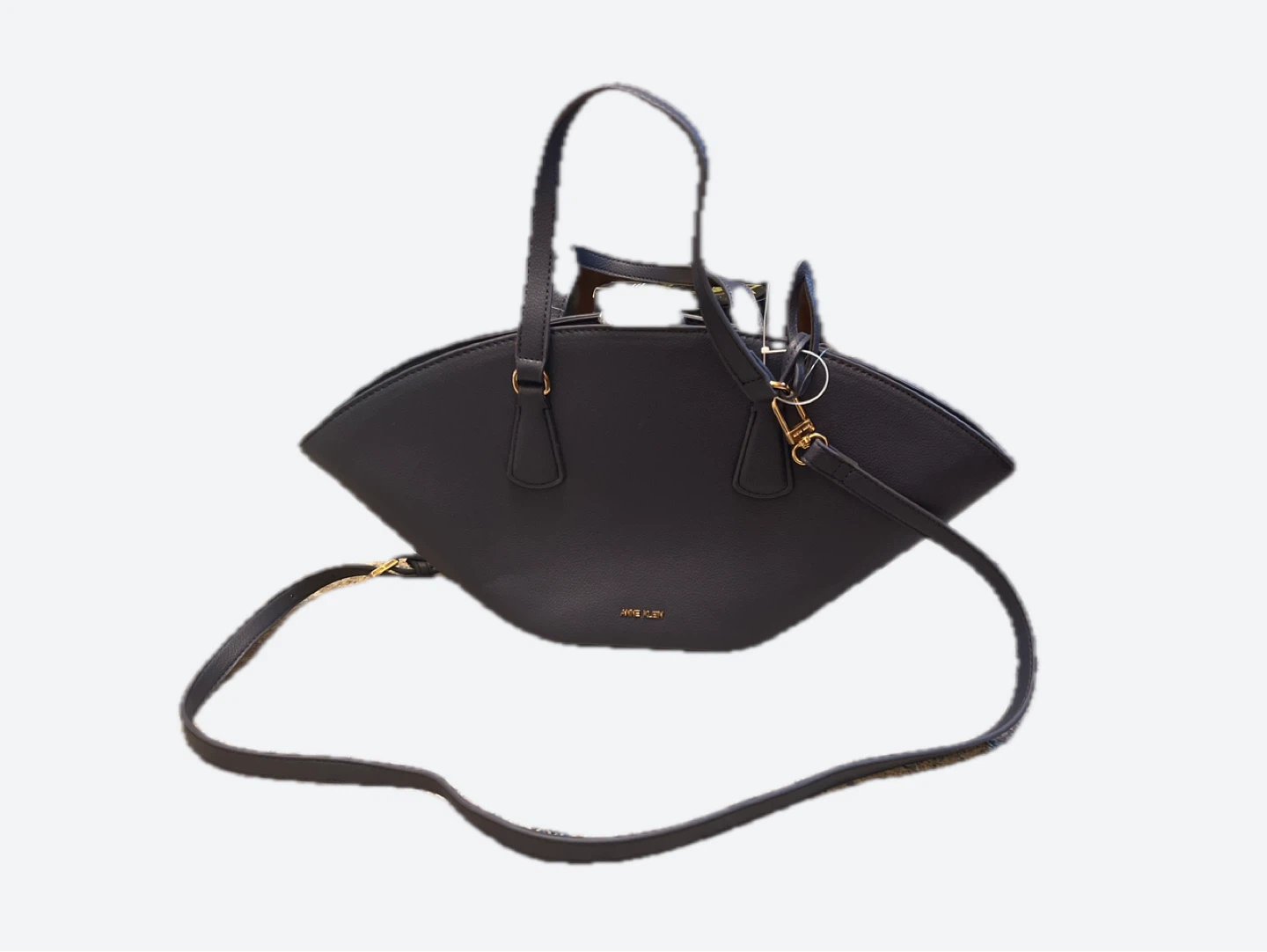 New with tag Anne Klein Navy Faux Leather Tote Bag - photo 4