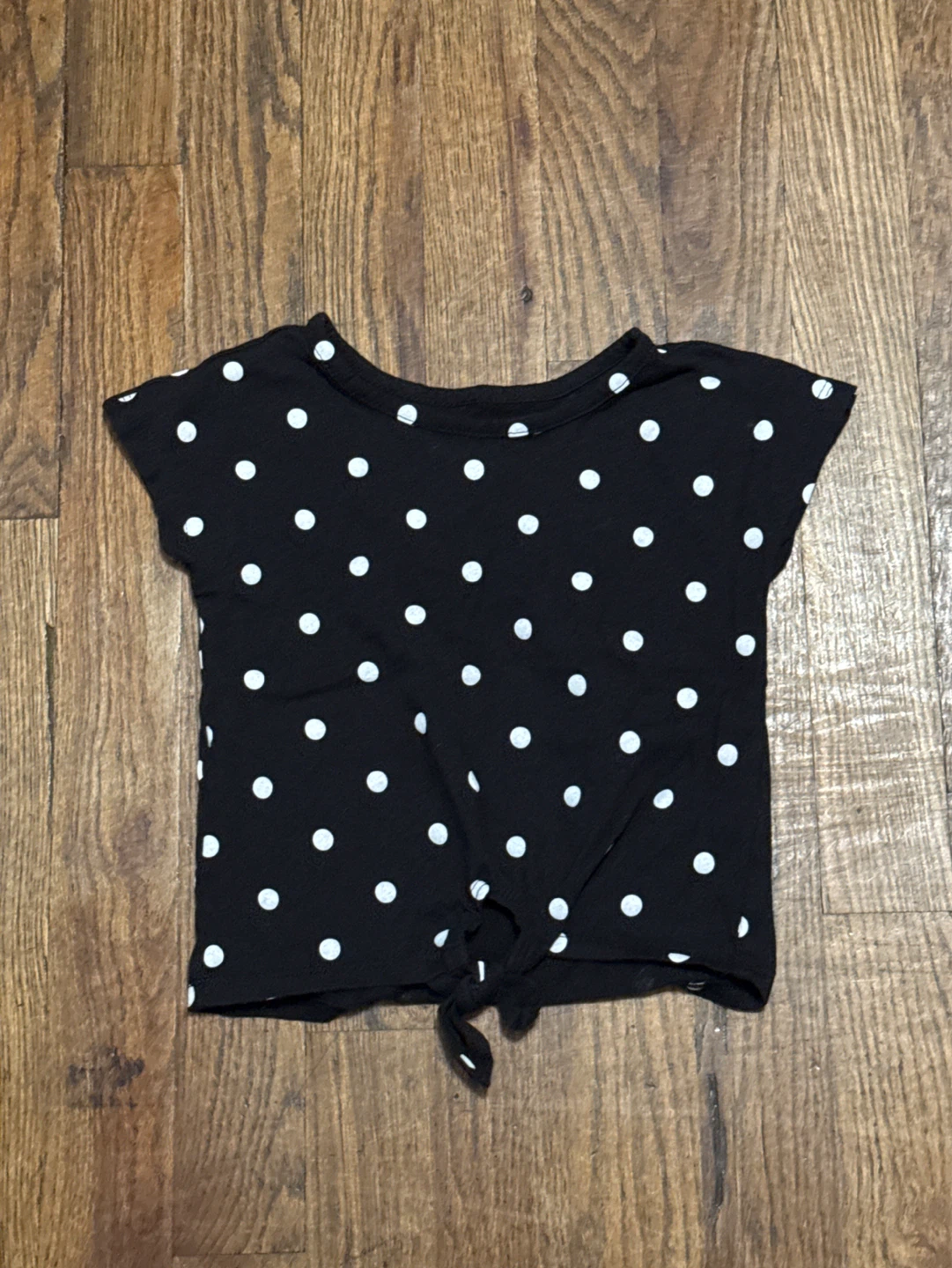 2T Children's Place Black Polka Dot Top