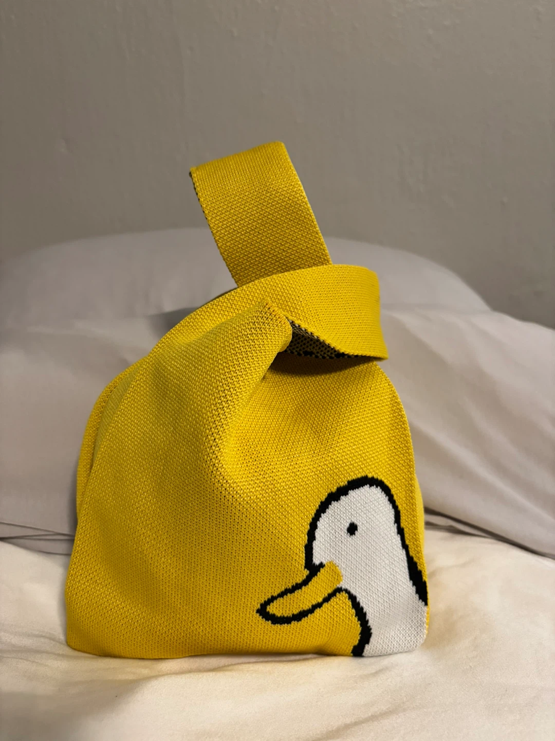 Cute Duck & Floral Knit Tote Bags - photo 2