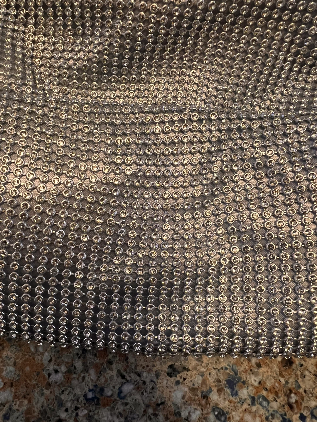 Jessica McClintock Silver Beaded Shoulder Bag - photo 4