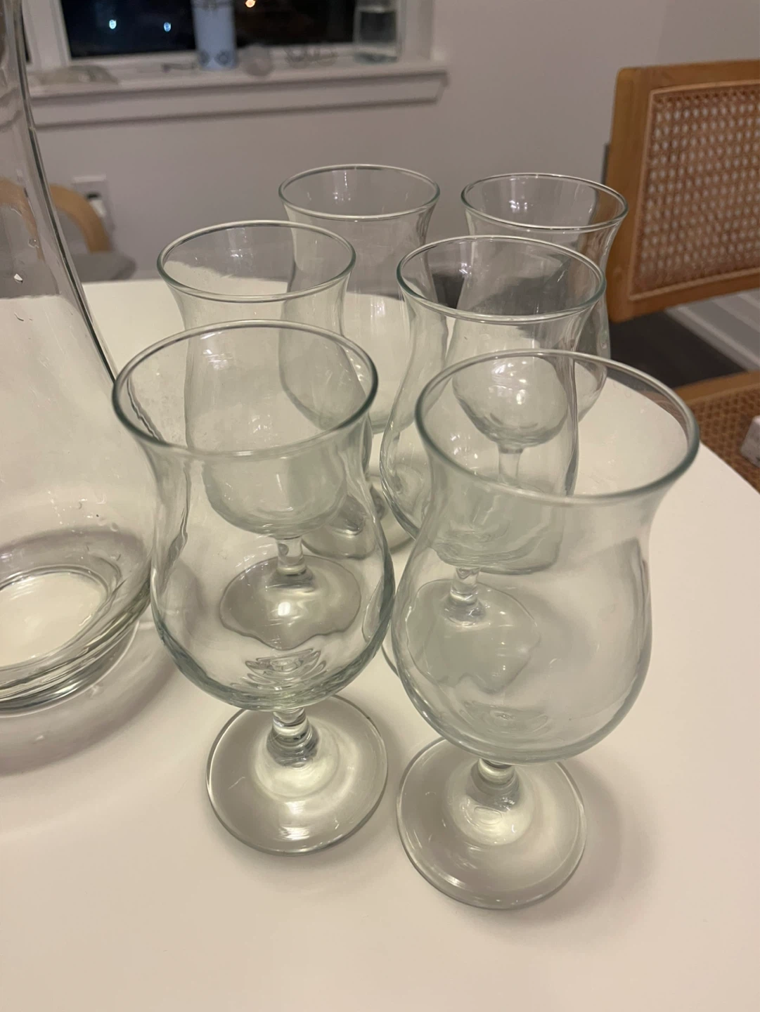 Clear Glass Pitcher and 5 Goblets Set - photo 3