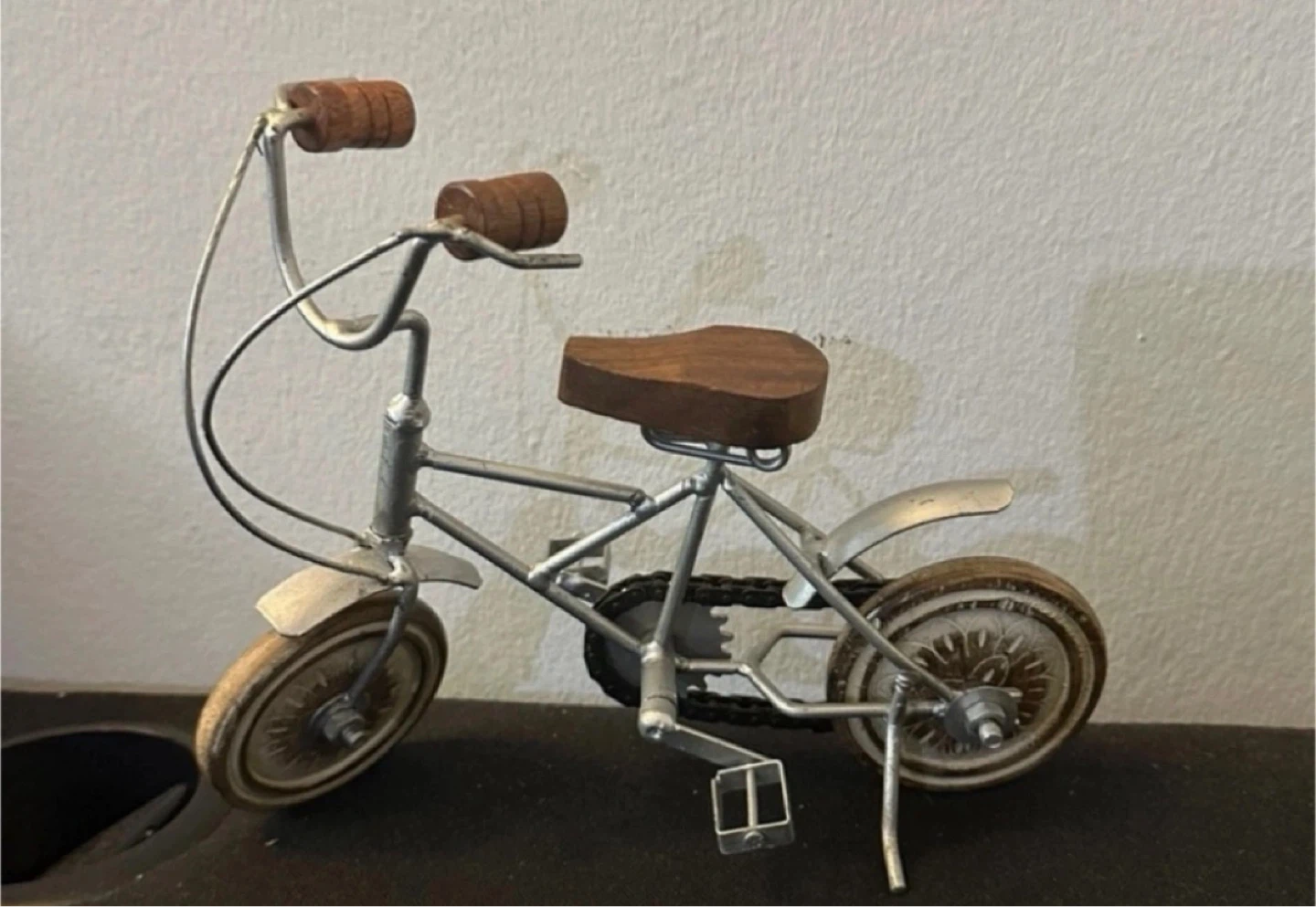 Decorative Metal Bicycle Figurine and Globe - photo 4