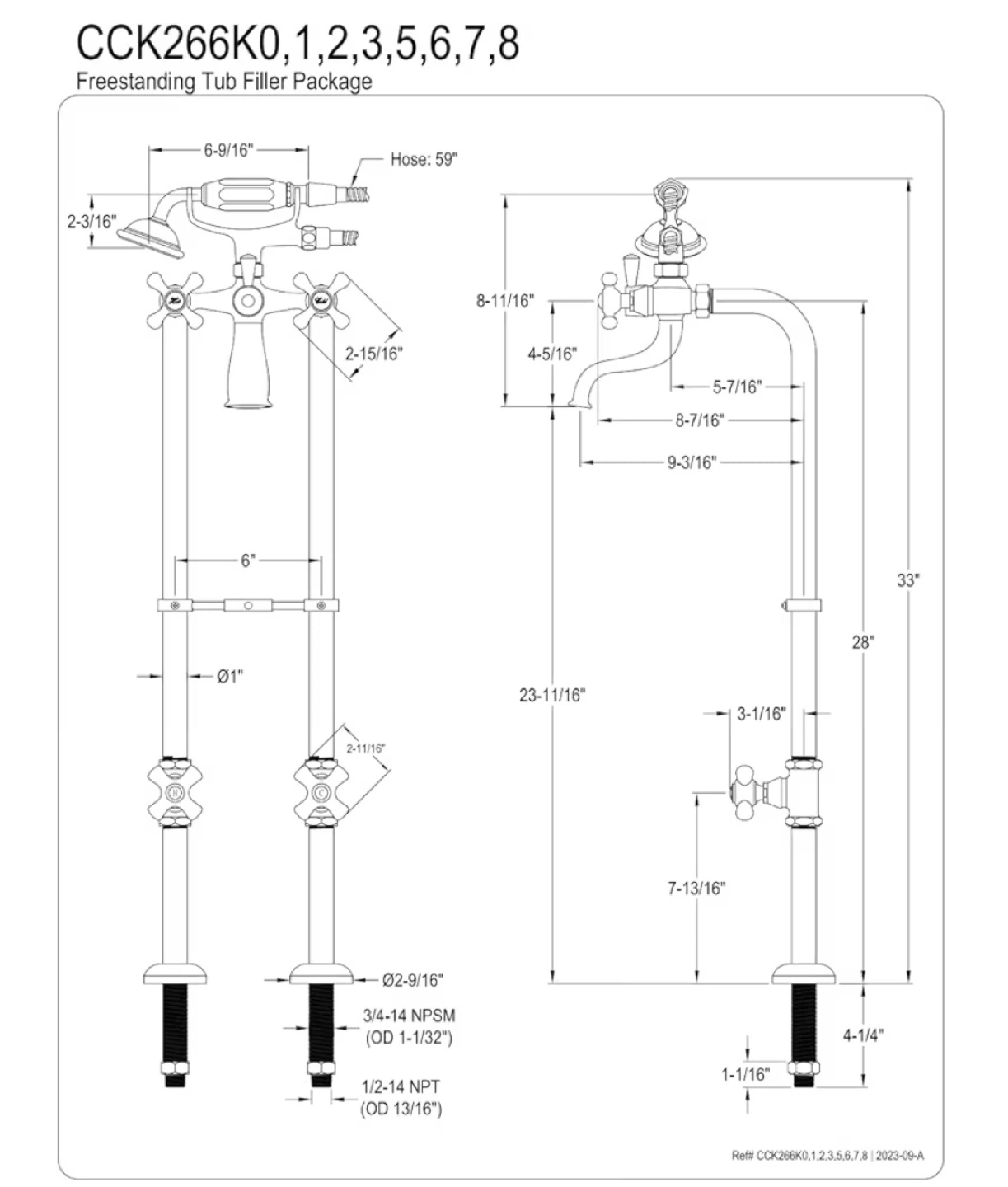 Freestanding Tub Filler Package - photo 3