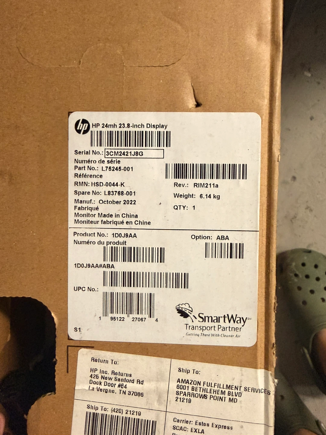 HP 24mh 23.8-inch FHD IPS Monitor - BRAND NEW UNBOXED - photo 3
