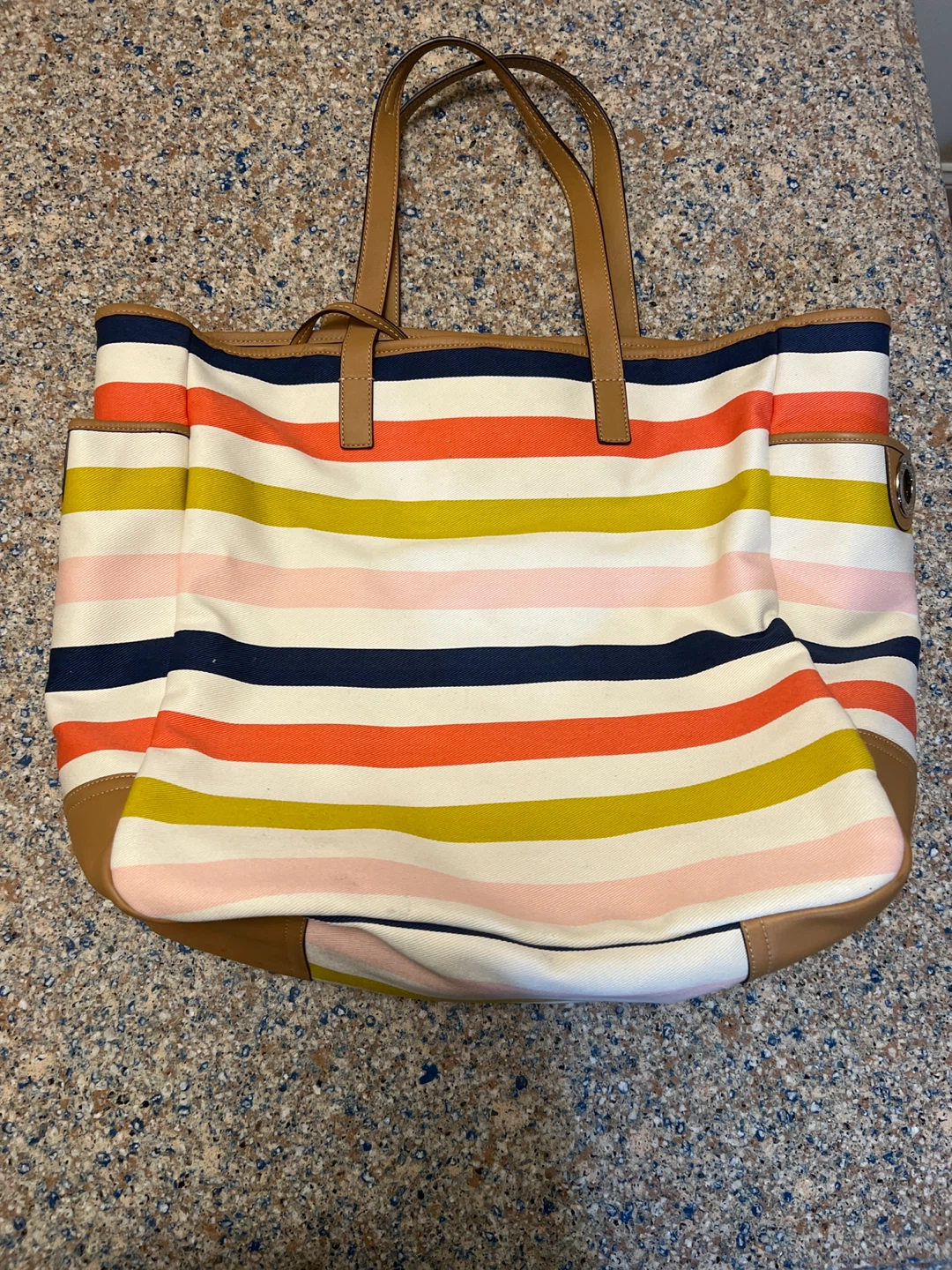 New without tag Coach Striped oversized Tote Bag - photo 3