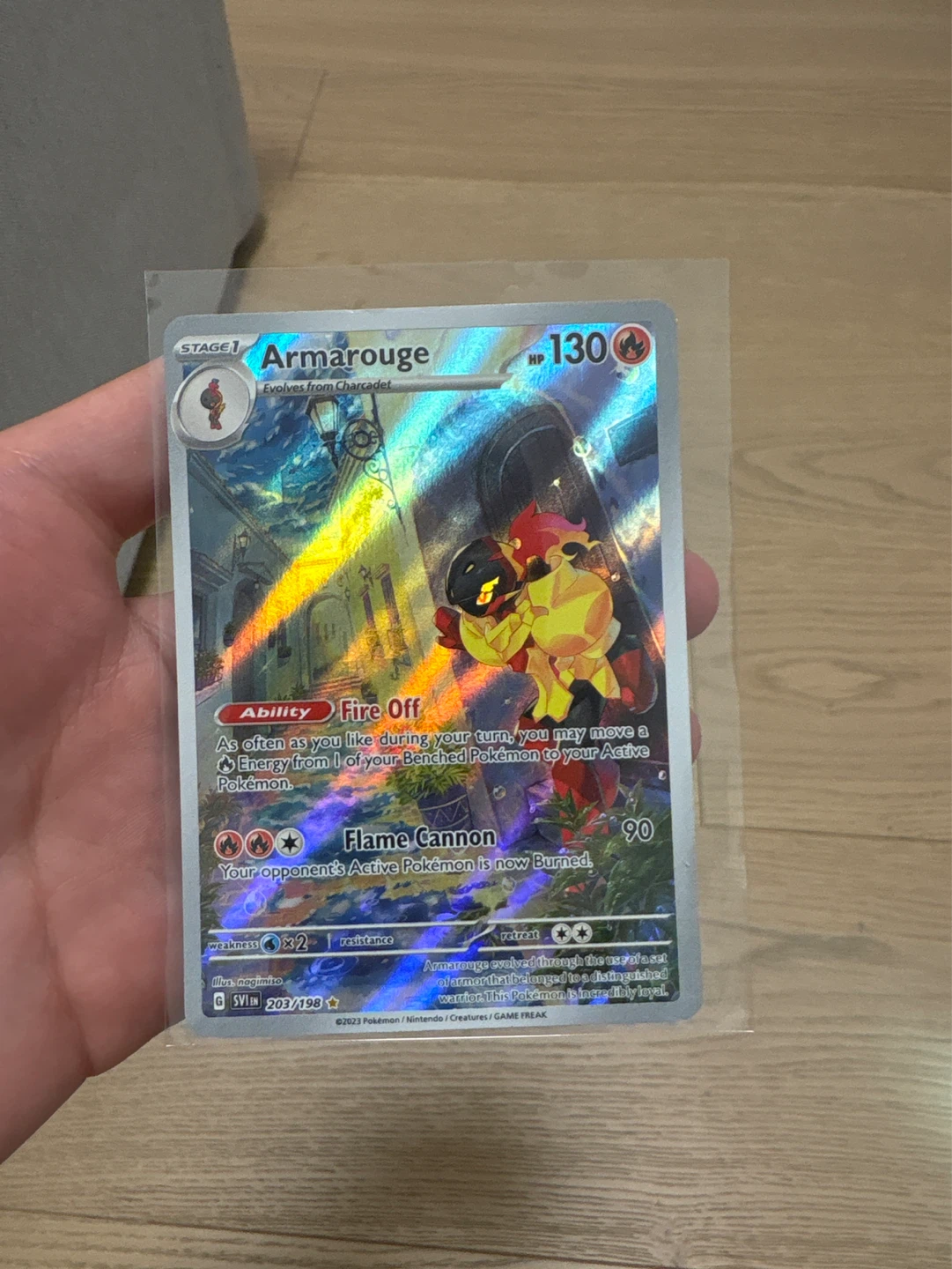 Pokemon Armarouge Holofoil Scarlet & Violet 203/198
