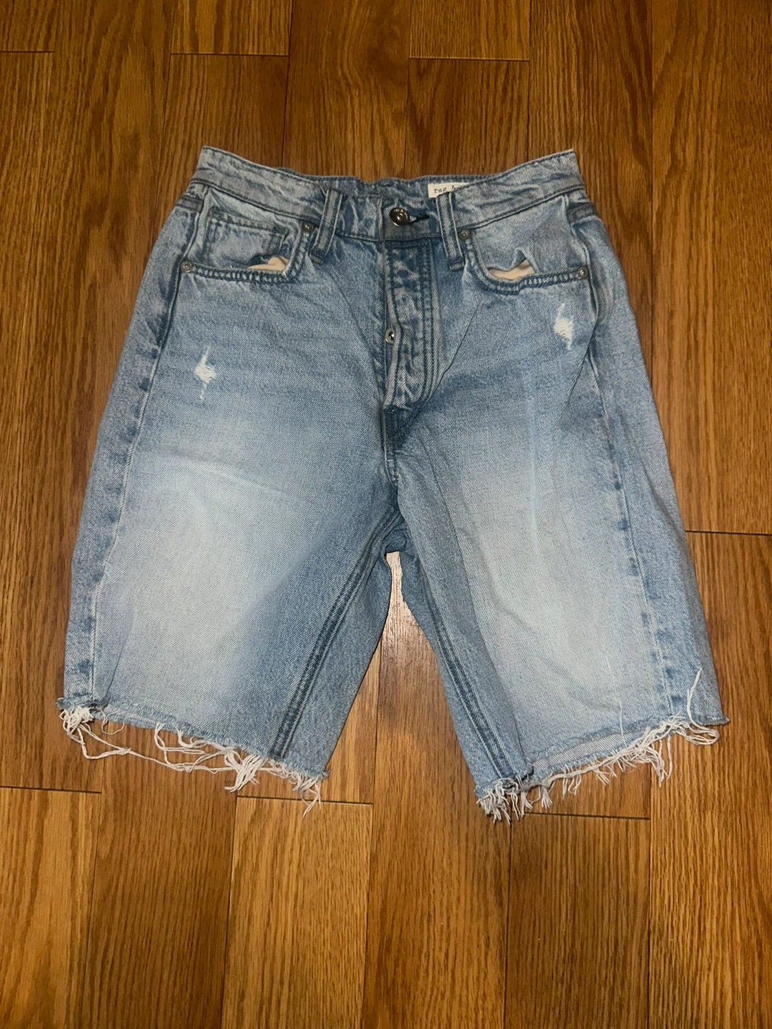 Rag & Bone "23" (0) Light Wash Denim Shorts