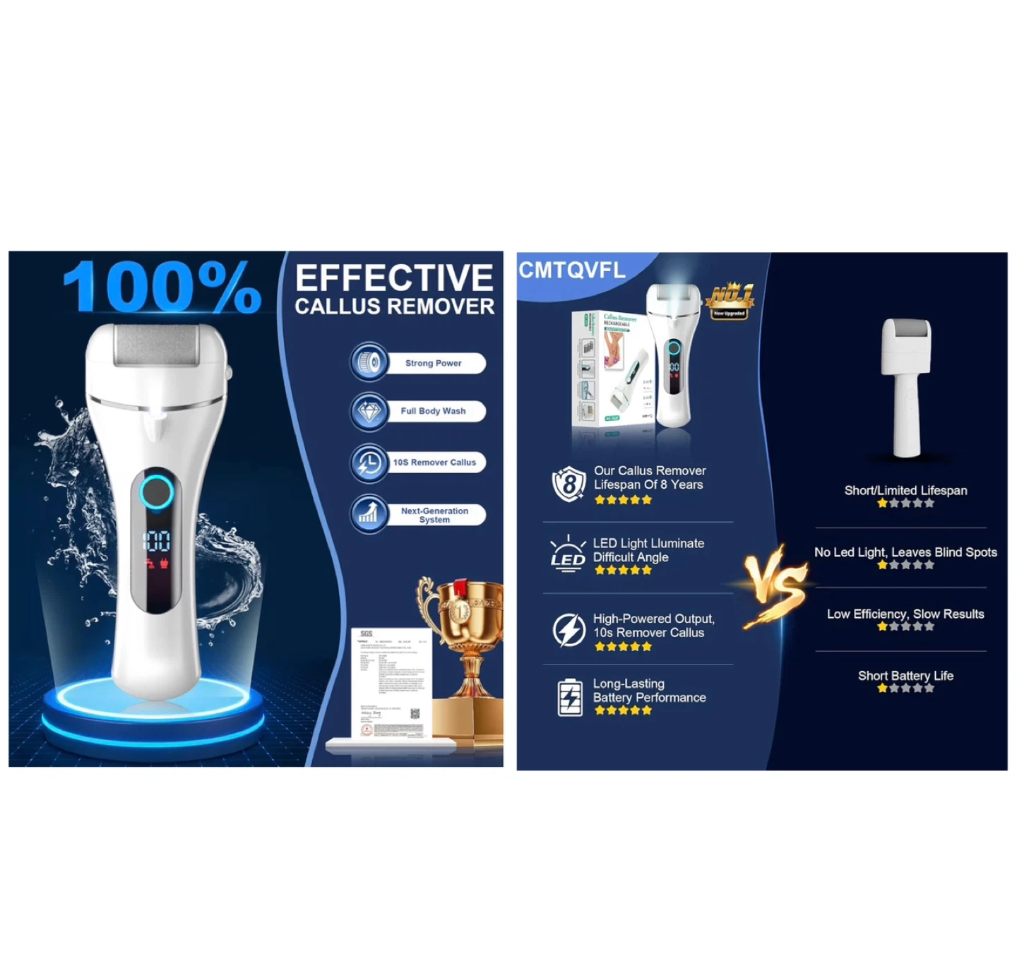 Brand new 100% Effective Electric Foot Callus Remover - photo 4
