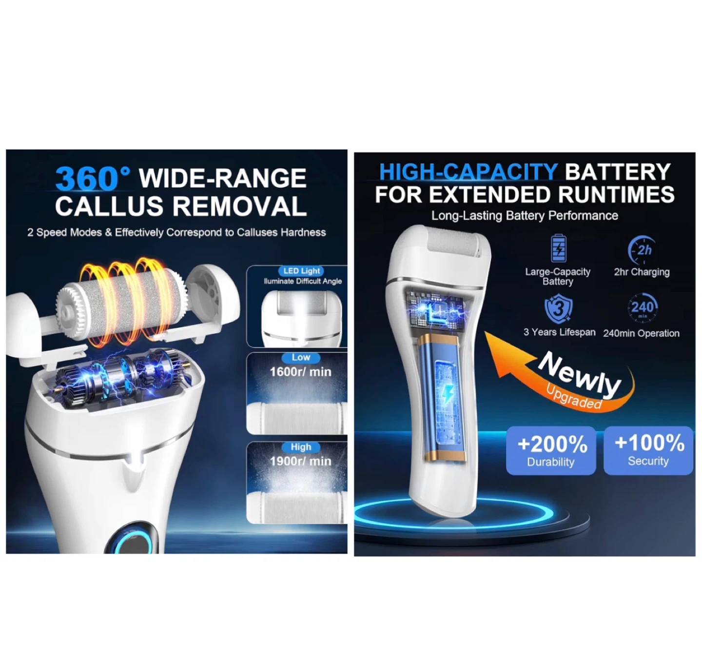 Brand new 100% Effective Electric Foot Callus Remover - photo 3