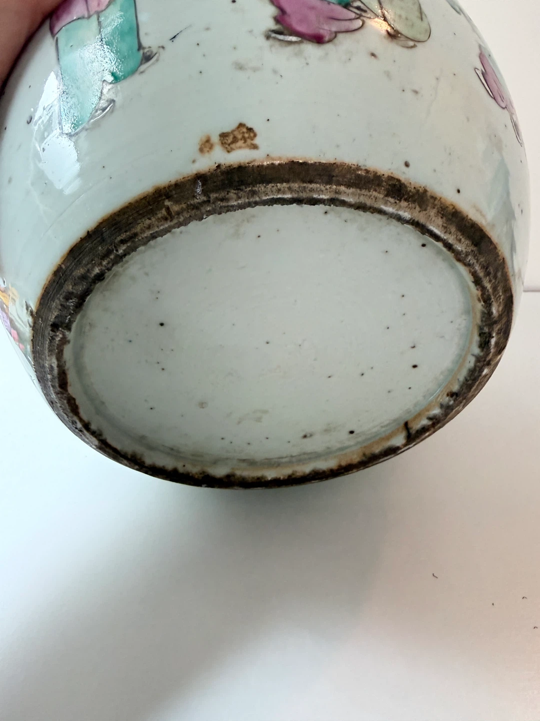 Vintage Ceramic Ginger Jar with Children Motif - photo 3