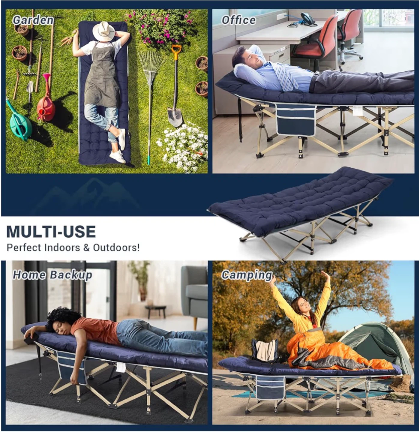 Overmont Camping Cot - 28" Extra Wide - photo 4