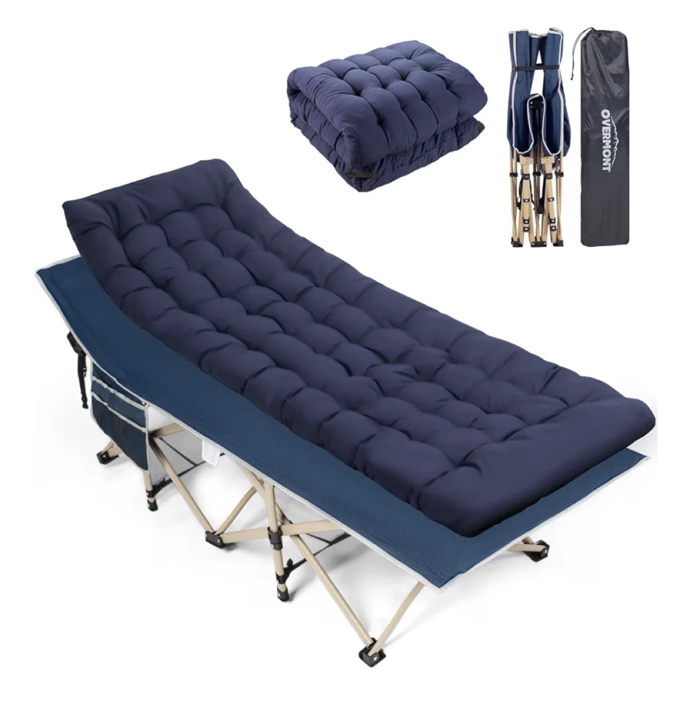 Overmont Camping Cot - 28" Extra Wide
