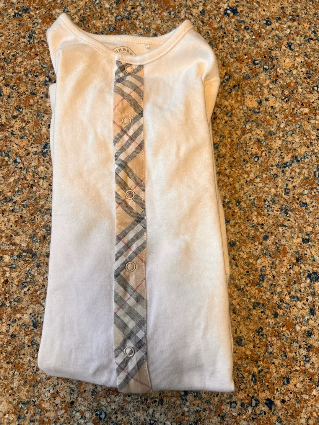 Original & authentic Burberry Baby White Romper 12 Months - photo 3
