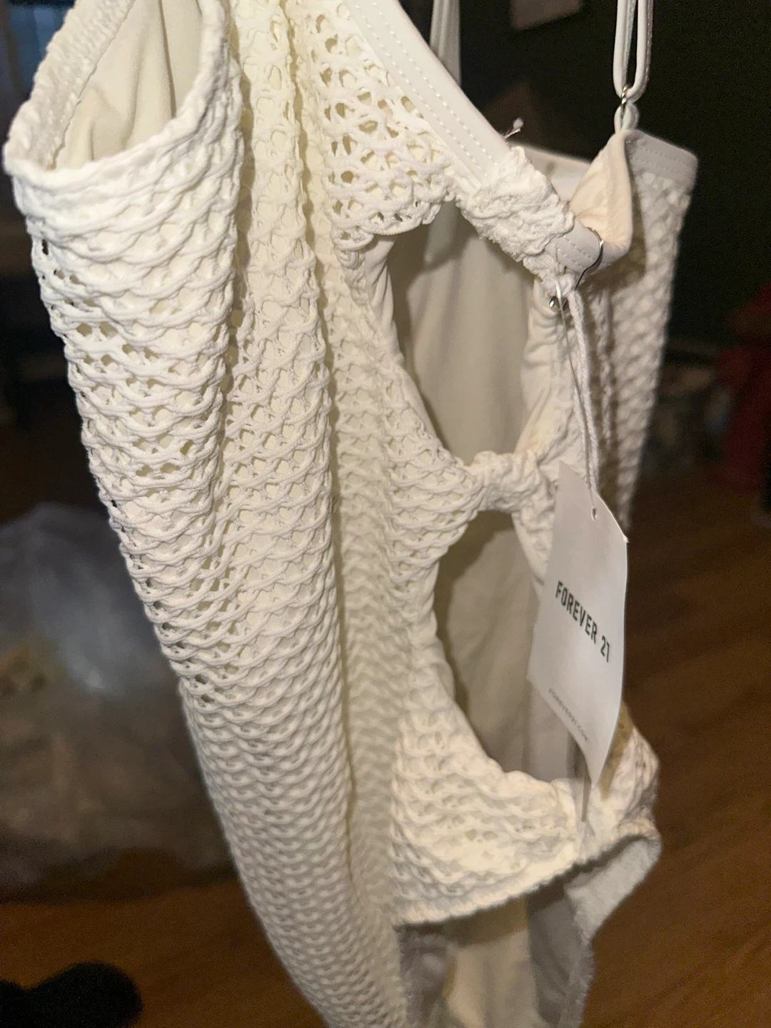 Forever 21 Cream One-Piece Swimsuit Size S - photo 3