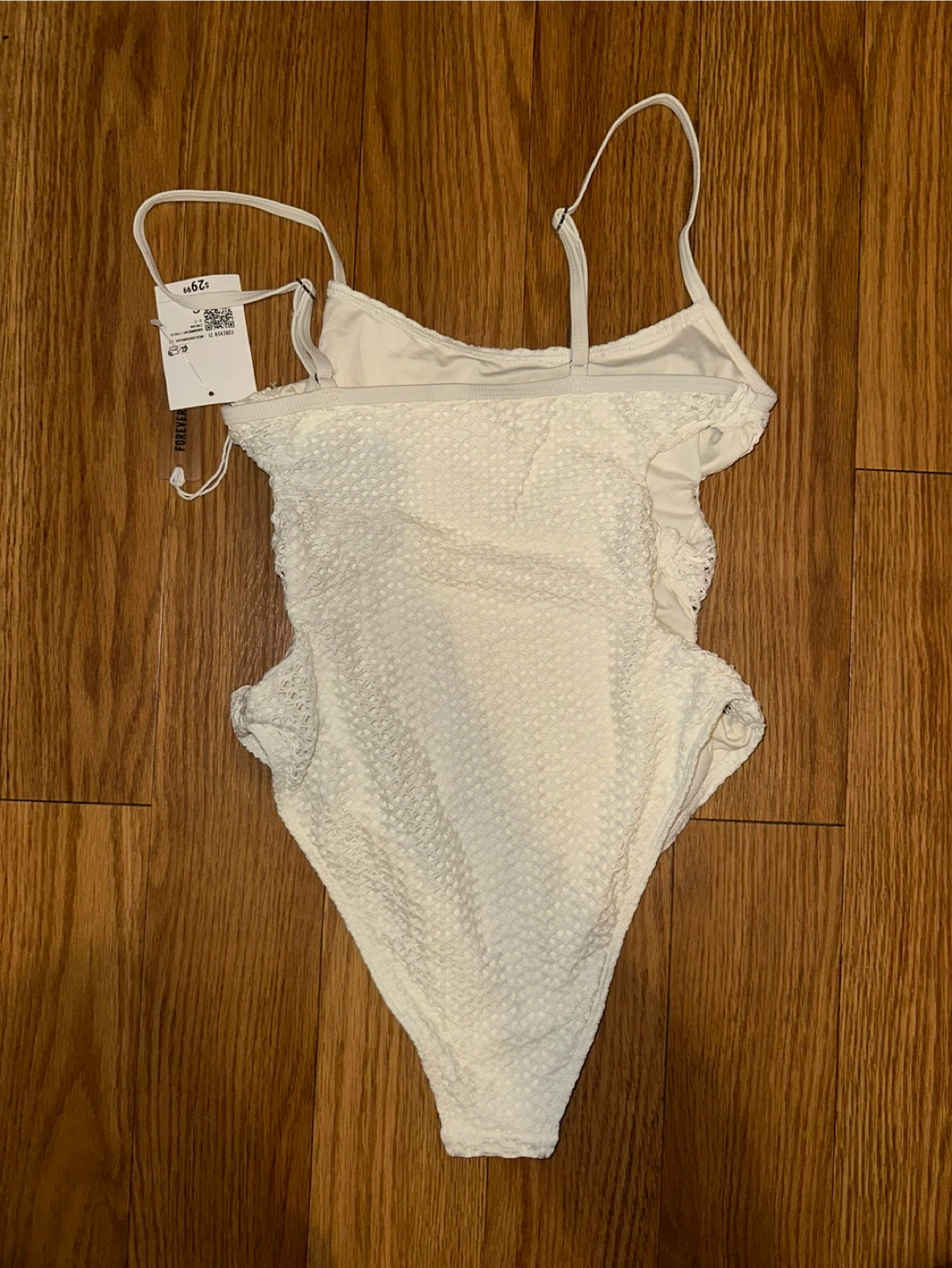 Forever 21 Cream One-Piece Swimsuit Size S - photo 2