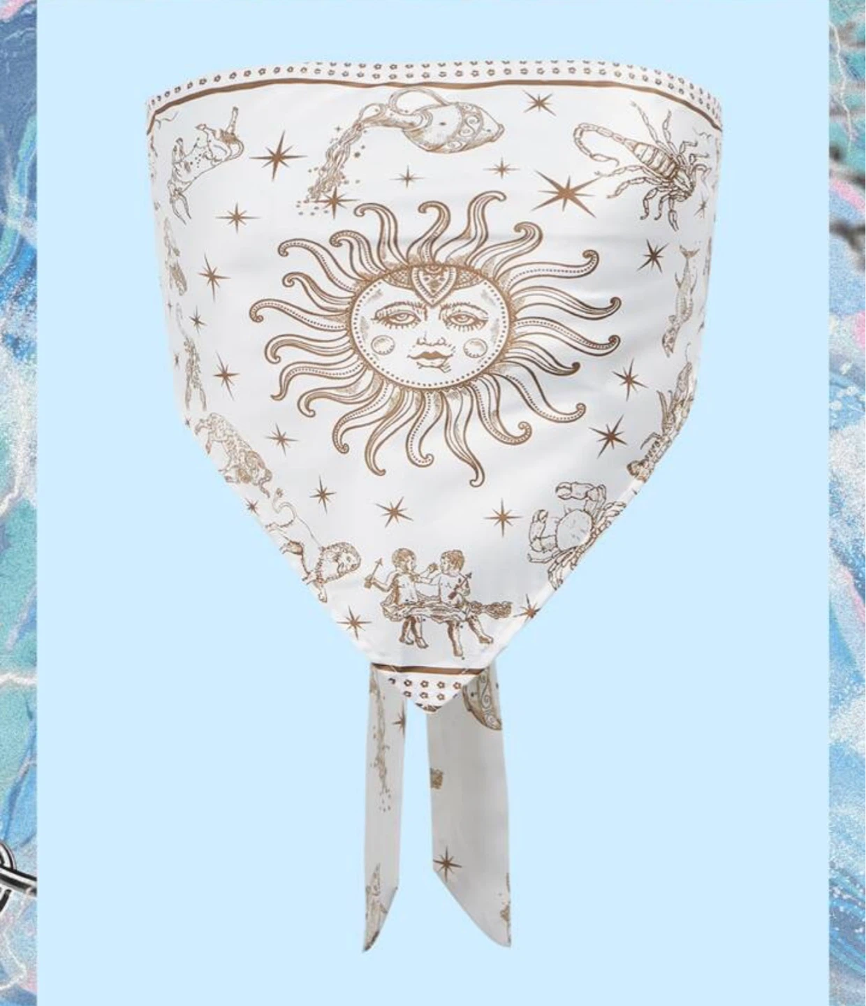 Astrological Print Bandana Top XS