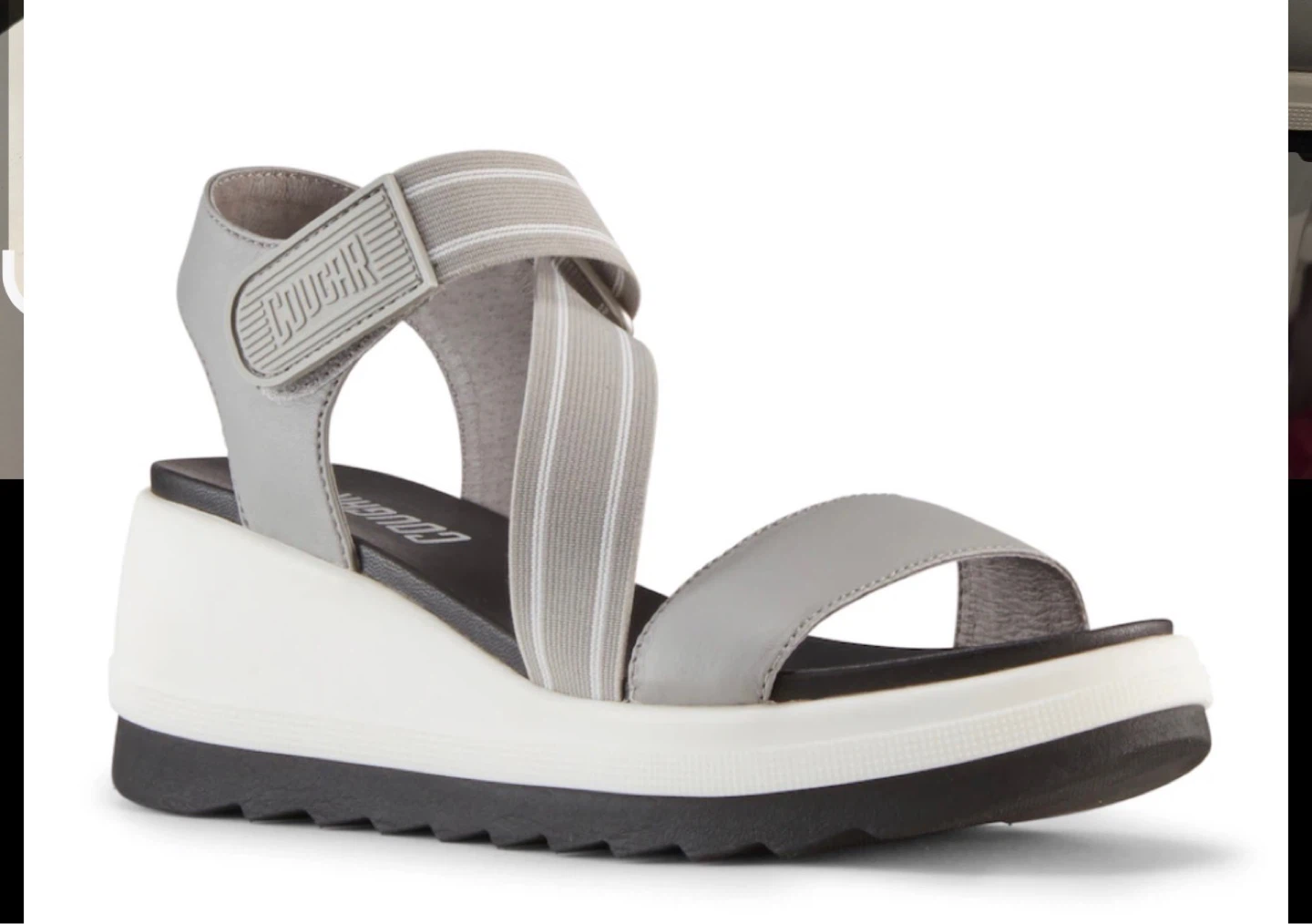 Cougar Women's Grey Wedge Sandals Size 11m