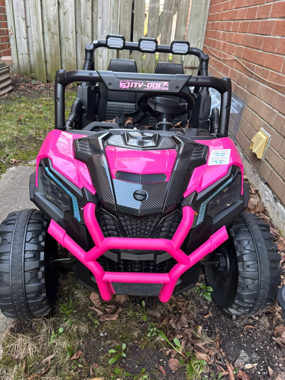 Pink UTV Ride-On Toy Car