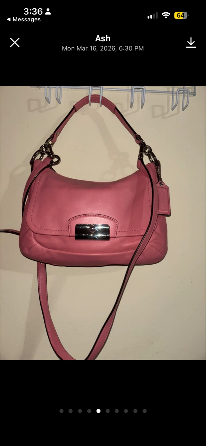 Coach Kristin Leather East-West Crossbody Shoulder Bag