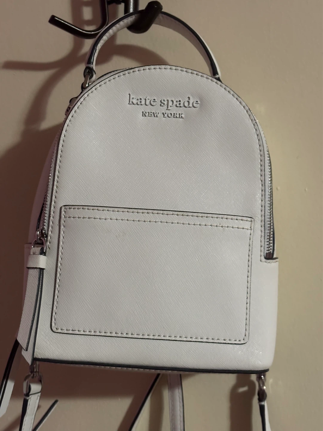 Kate Spade New York White Leather Mini Backpack - photo 3
