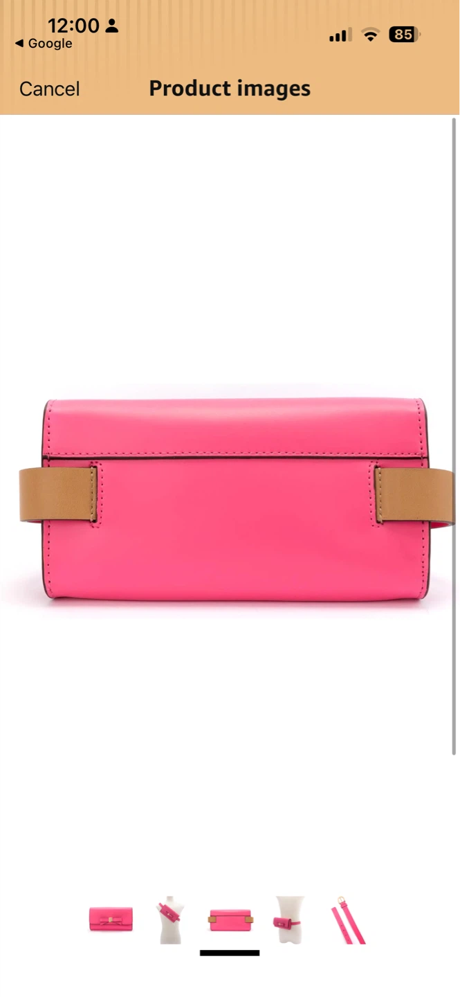 Kate Spade Pink Leather Belt Bag with Bow - photo 3
