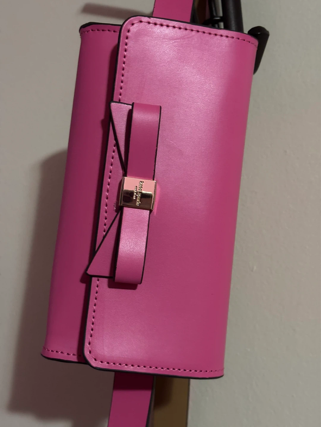 Kate Spade Pink Leather Belt Bag with Bow