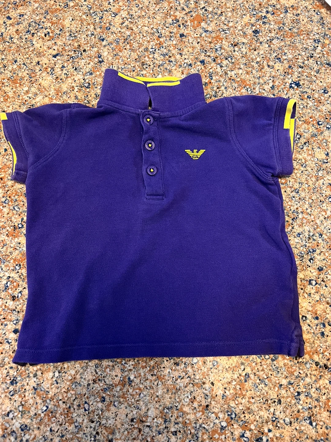 Original and authentic Armani Baby Purple Polo Shirt - 12M