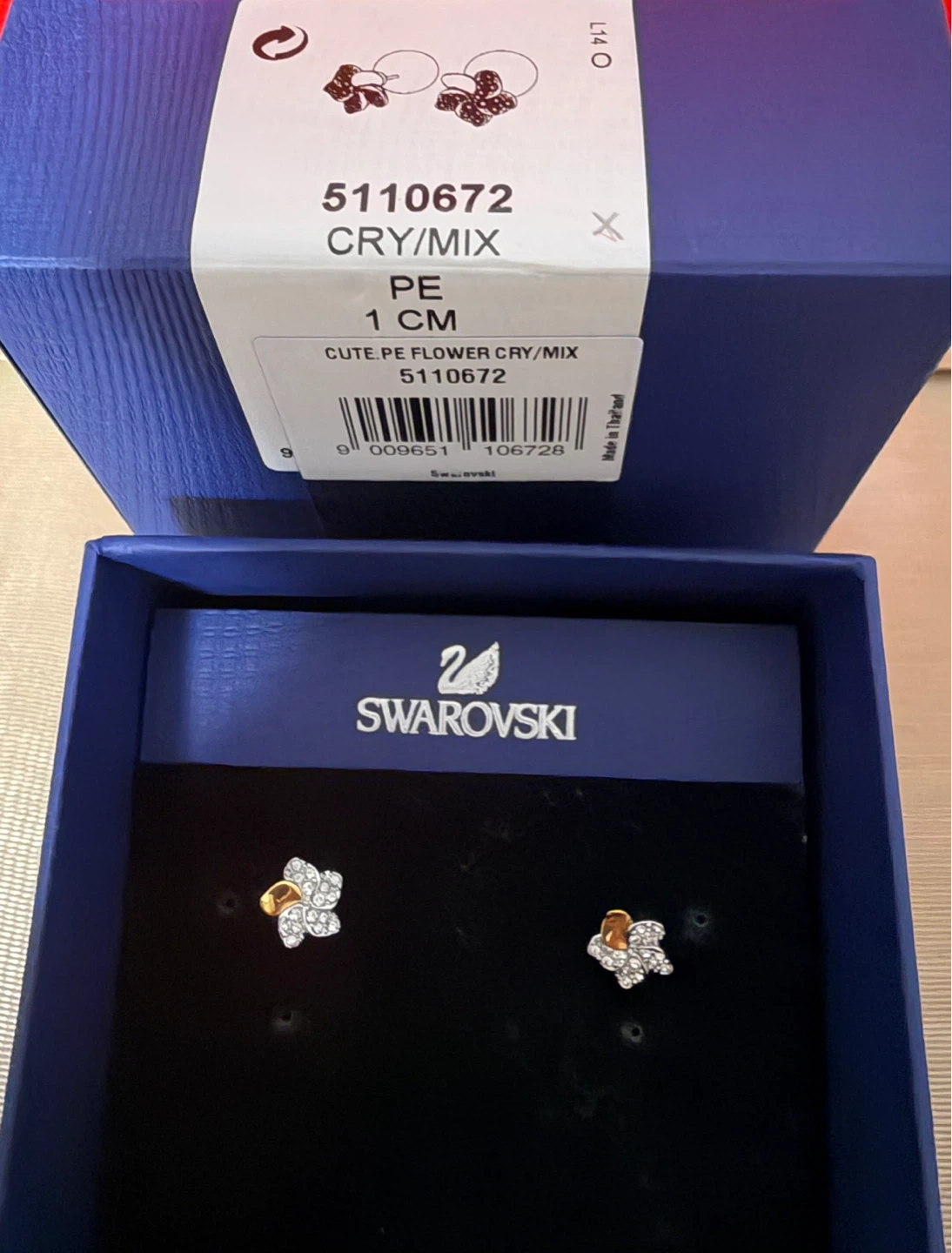 Swarovski CUTE PE Flower Earrings