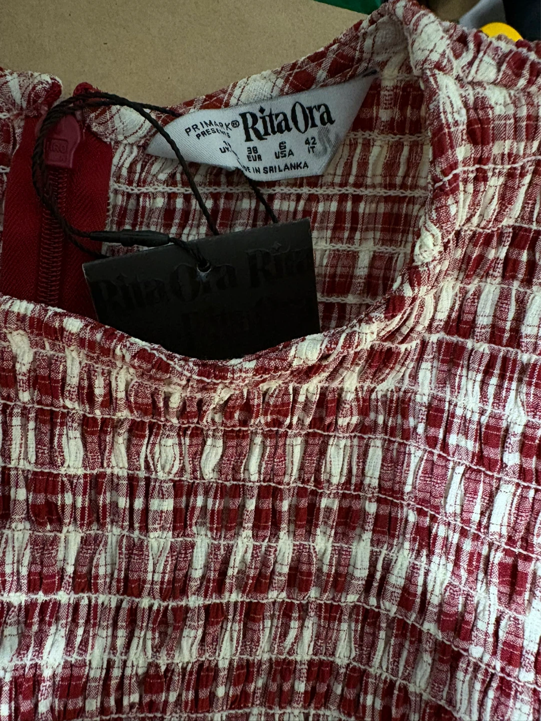 Rita Ora Red Gingham Smock Dress - photo 2