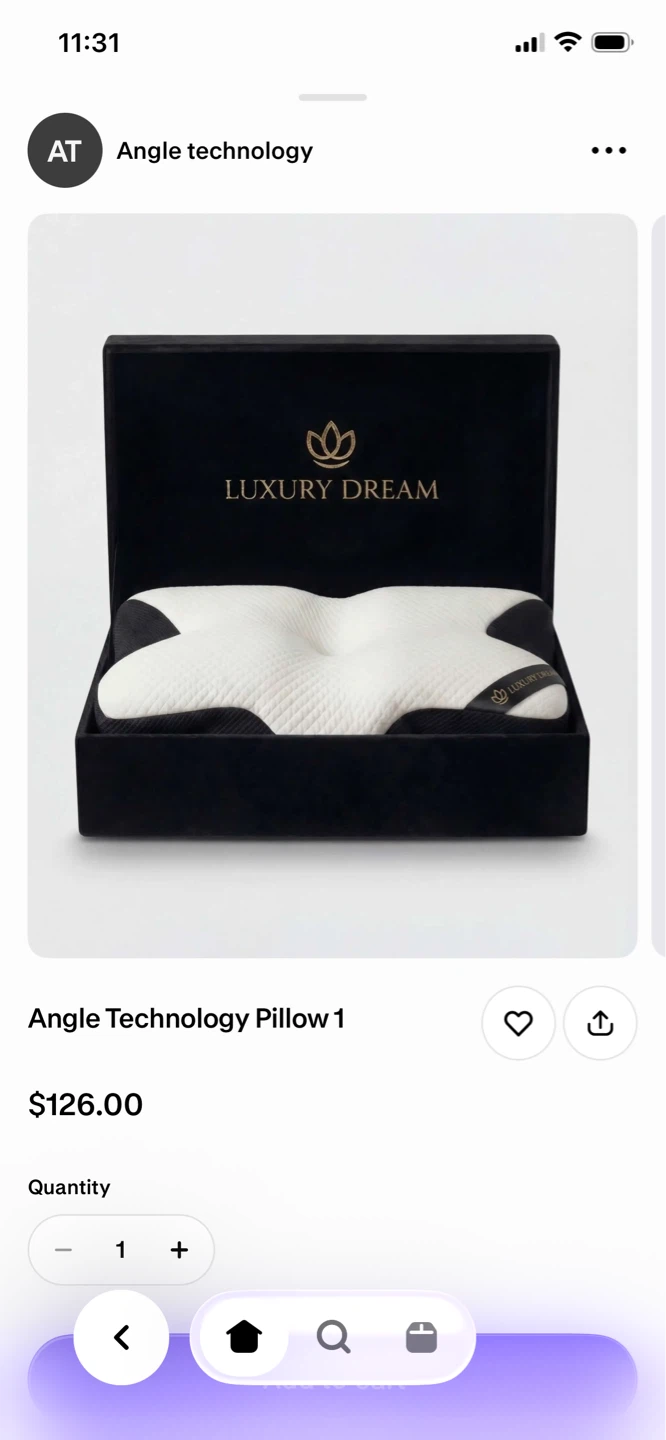 Luxury Dream Ergonomic queen size Pillow x2 - photo 2