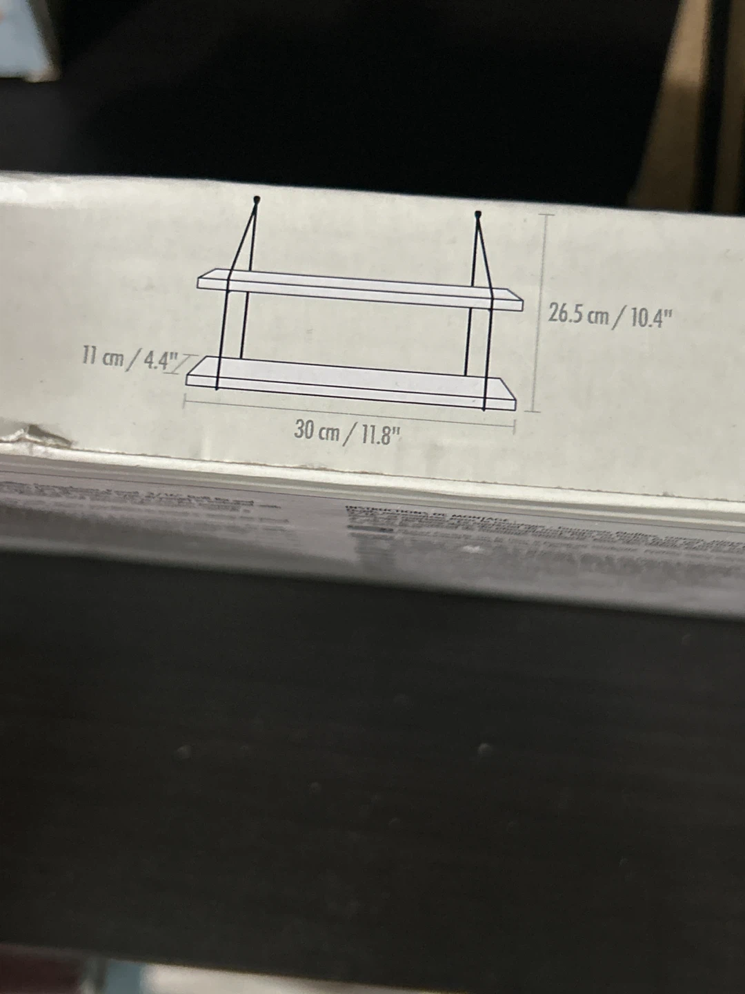 Two-Tier Floating Shelf with Wall Mounts - photo 5