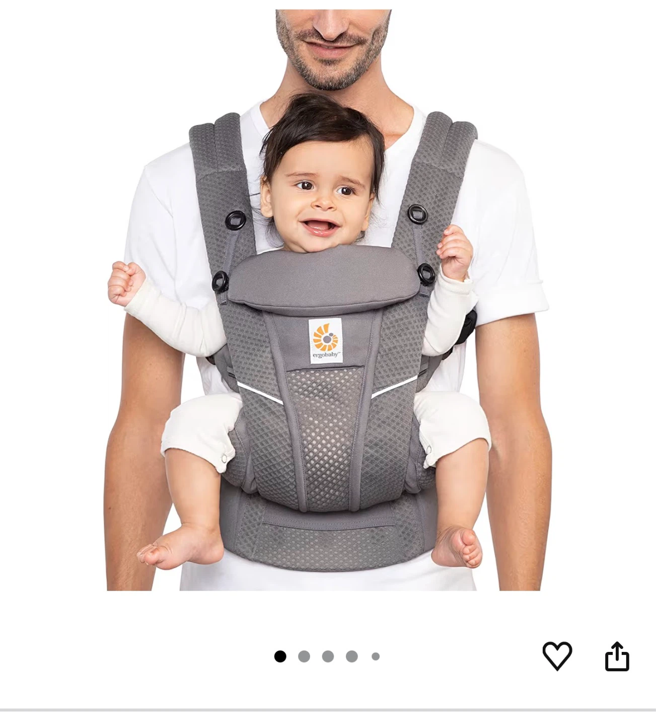 Ergobaby Baby Carrier - Black - photo 2