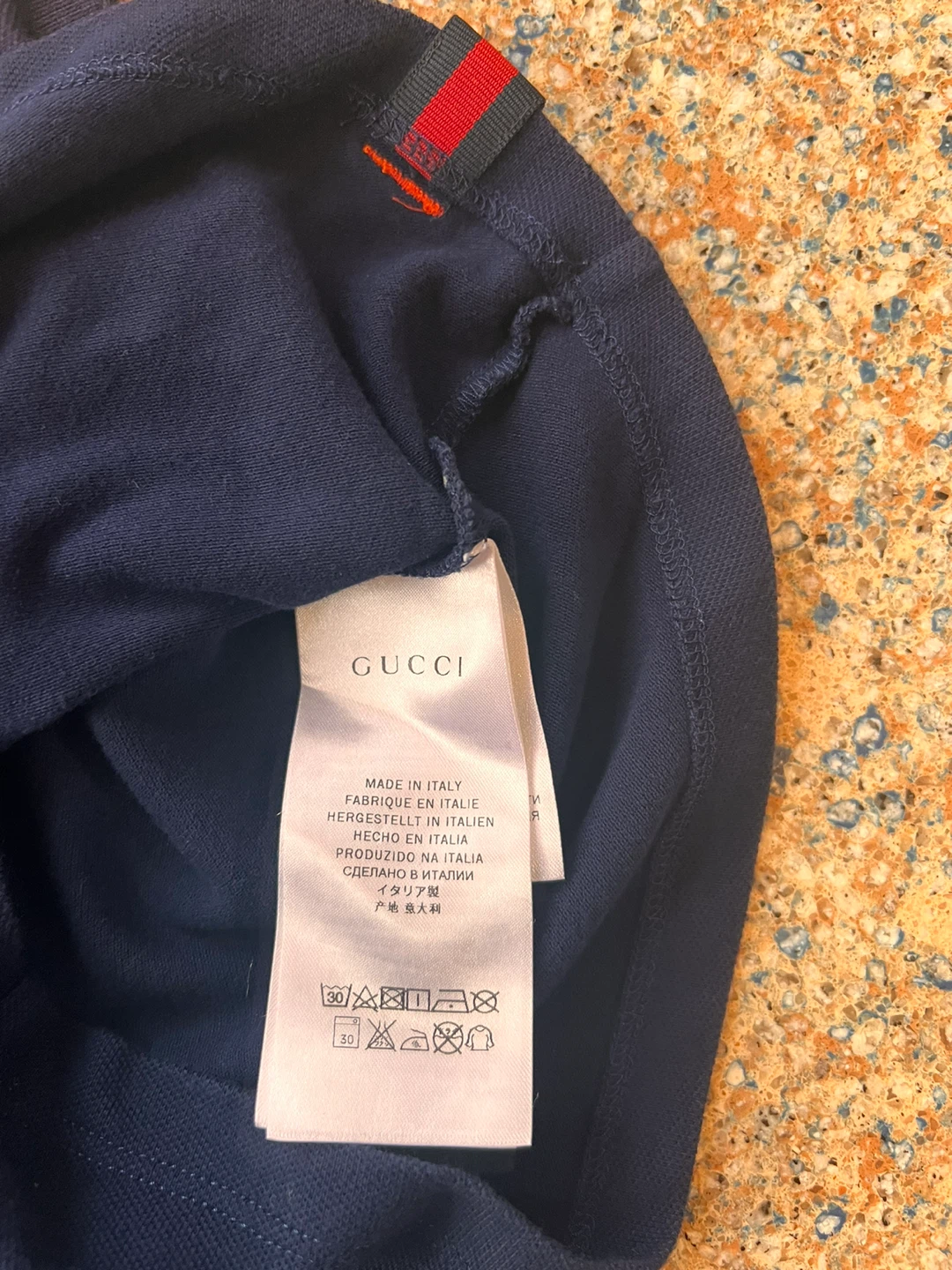 Original and authentic Gucci Navy Blue Polo Shirt - photo 5