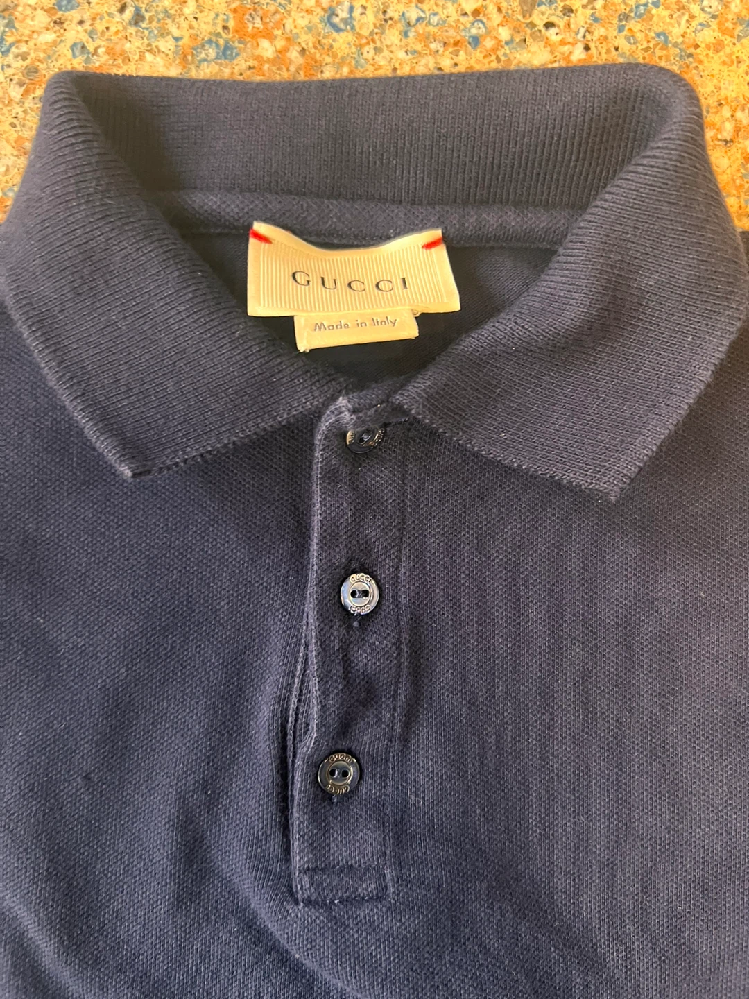 Original and authentic Gucci Navy Blue Polo Shirt - photo 3