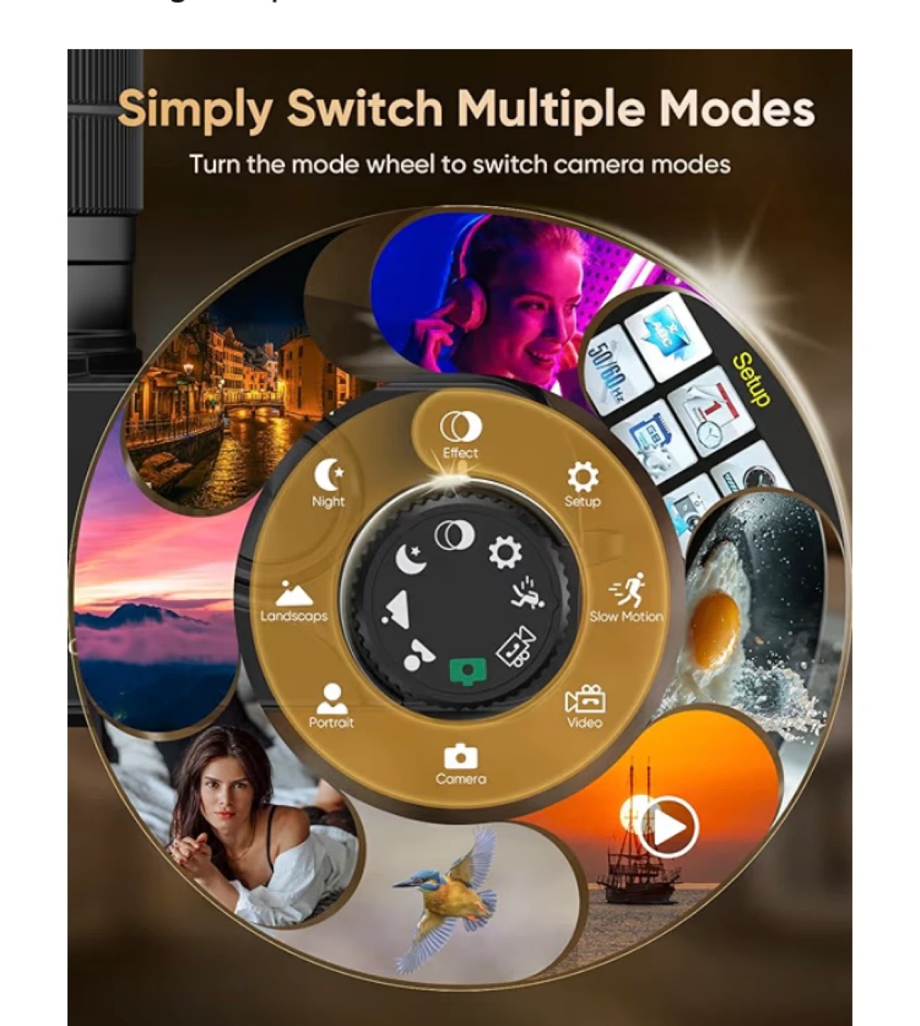 4K Digital Camera for Vlogging and Streaming with WiFi - photo 5