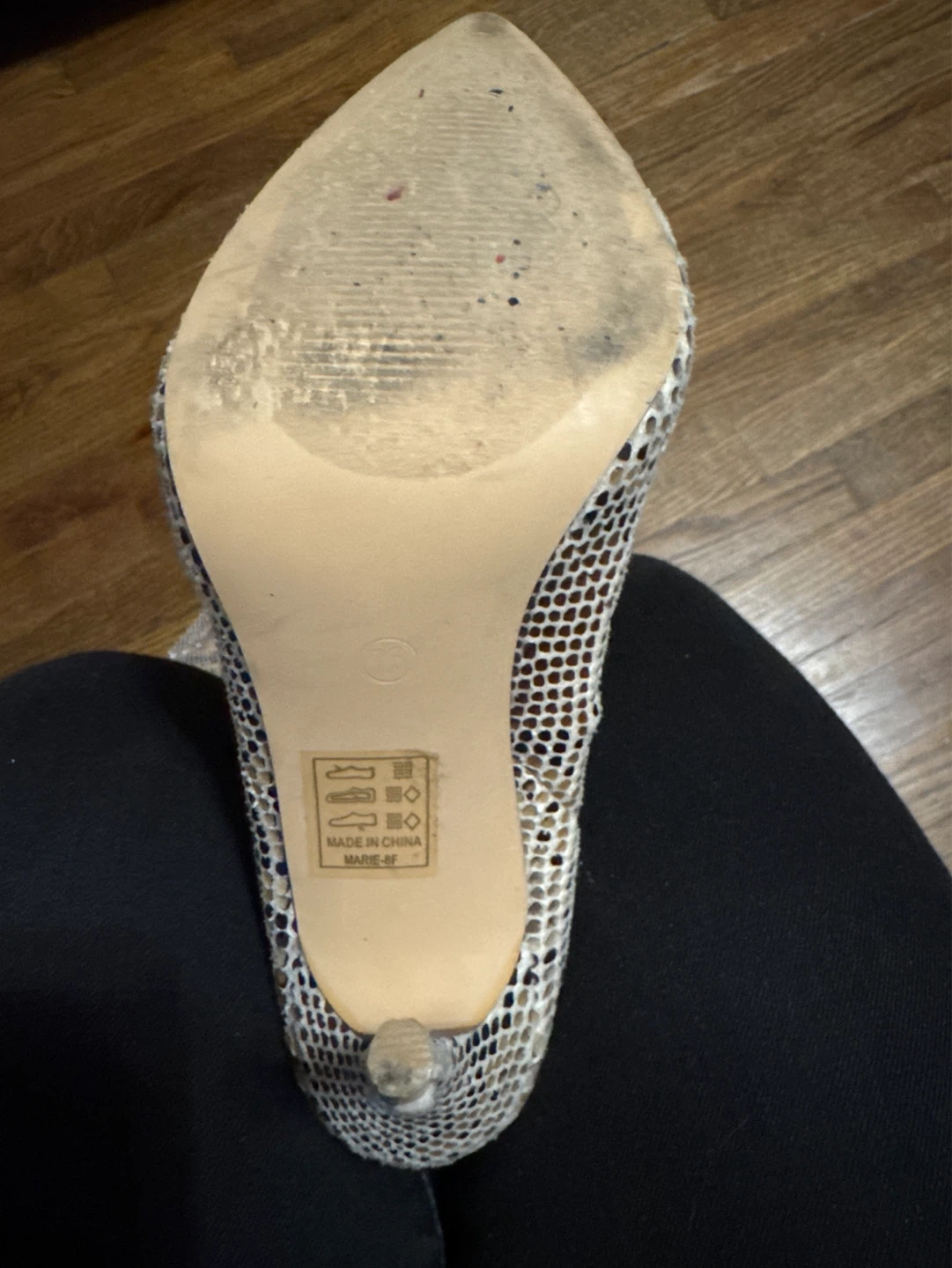Size 8 Snake Print Thigh High Stiletto Boots - photo 4
