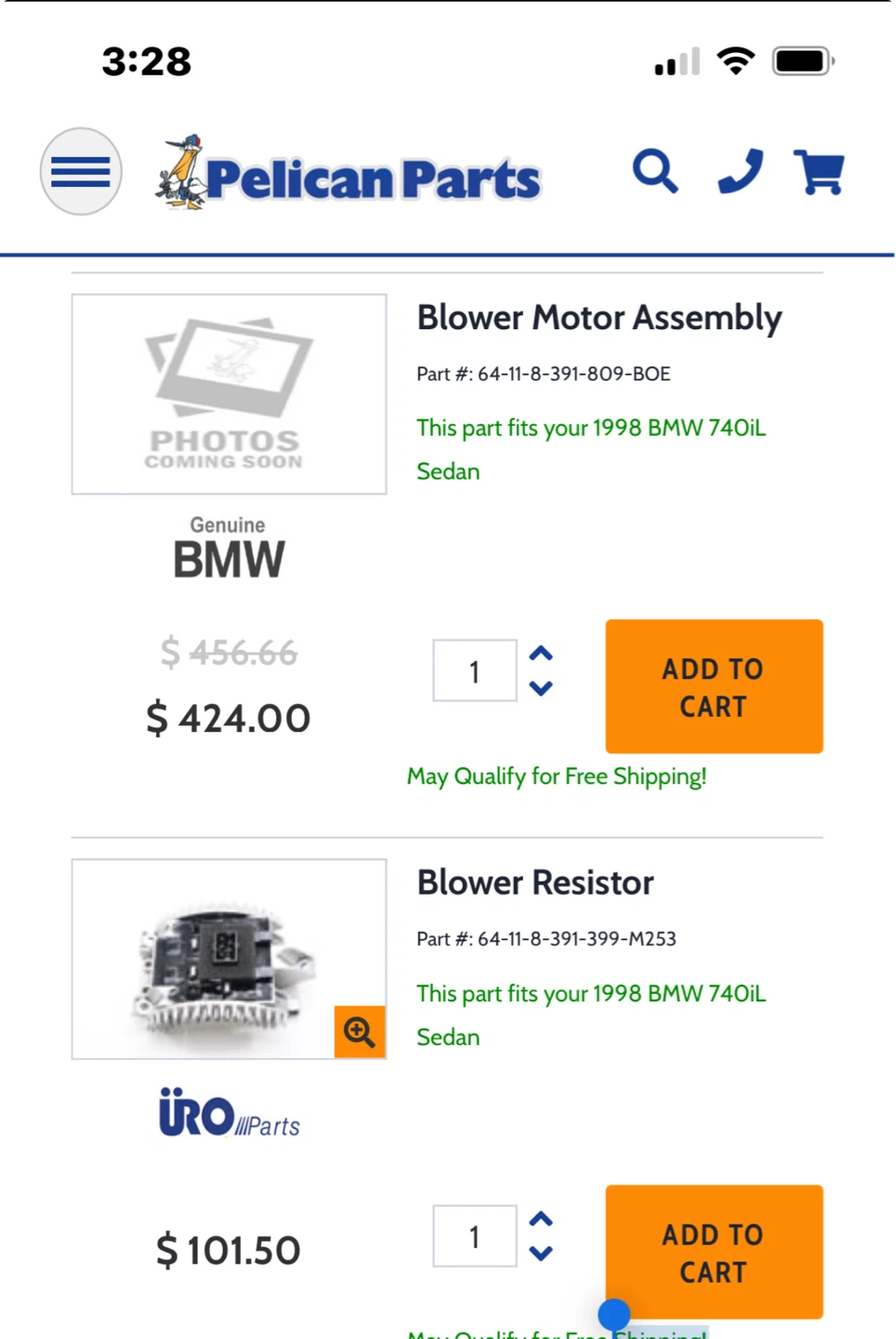 ACM Germany BMW Blower Motor Assembly 0157.0020A