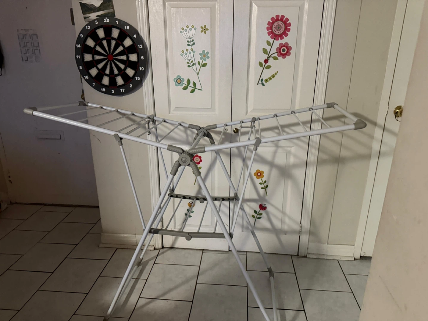 White Clothes Drying Rack