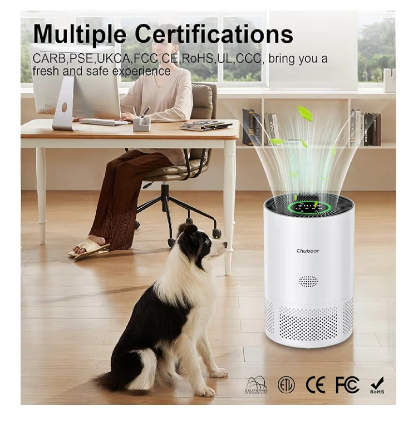 Chuboor PJ01Air Purifier for Large Rooms ,H13 True HEPA 1200ft” - photo 5