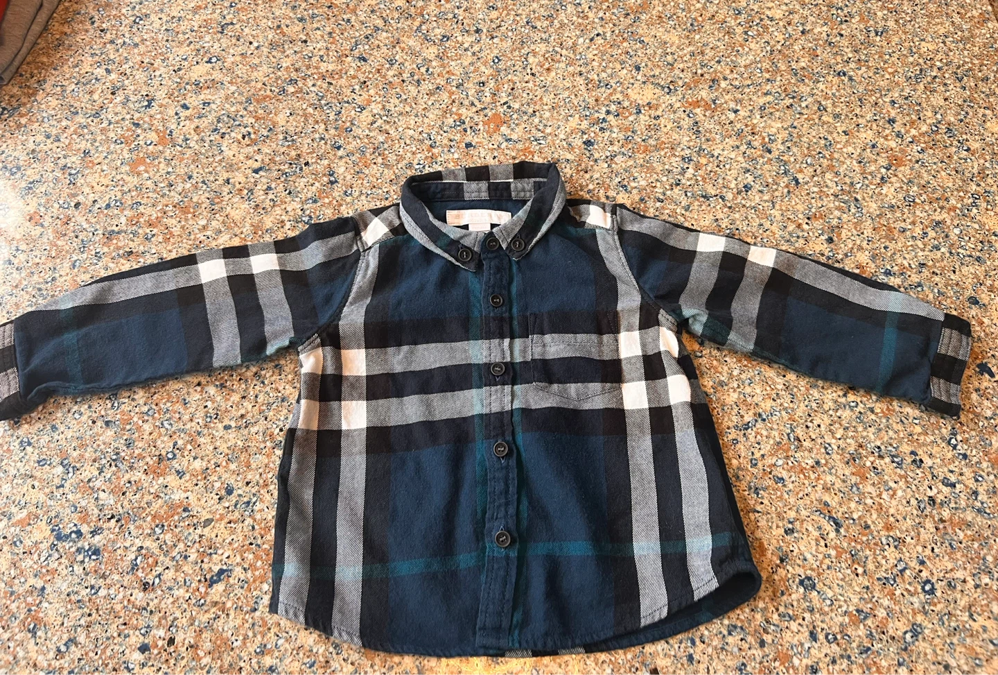 Original and authentic Burberry  Long Sleeve Plaid Shirt