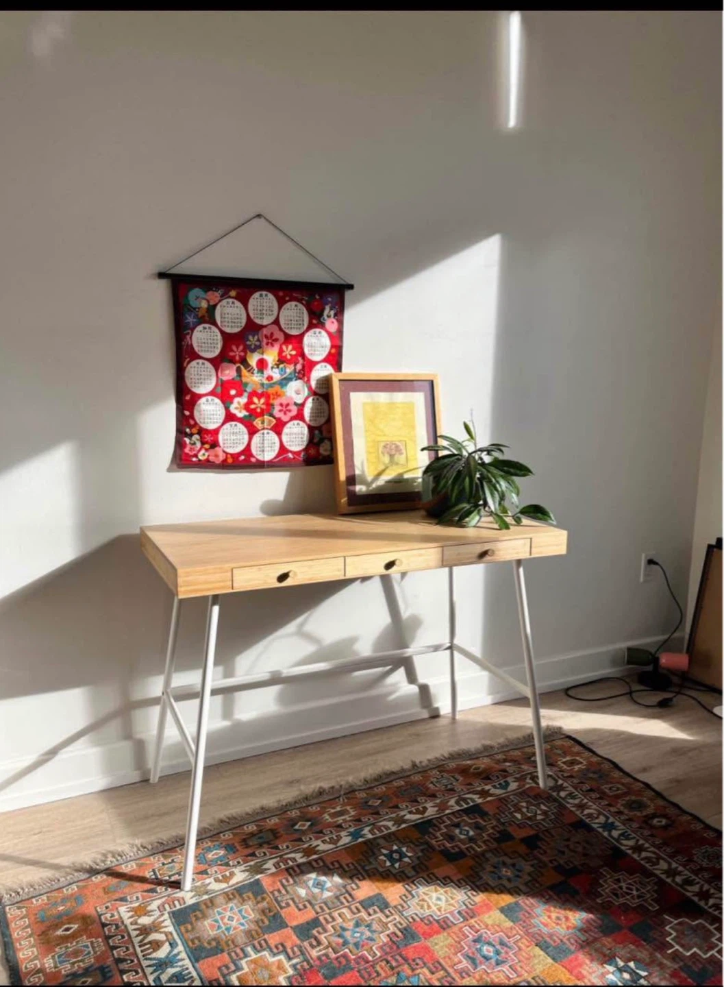 IKEA bamboo desk - photo 2