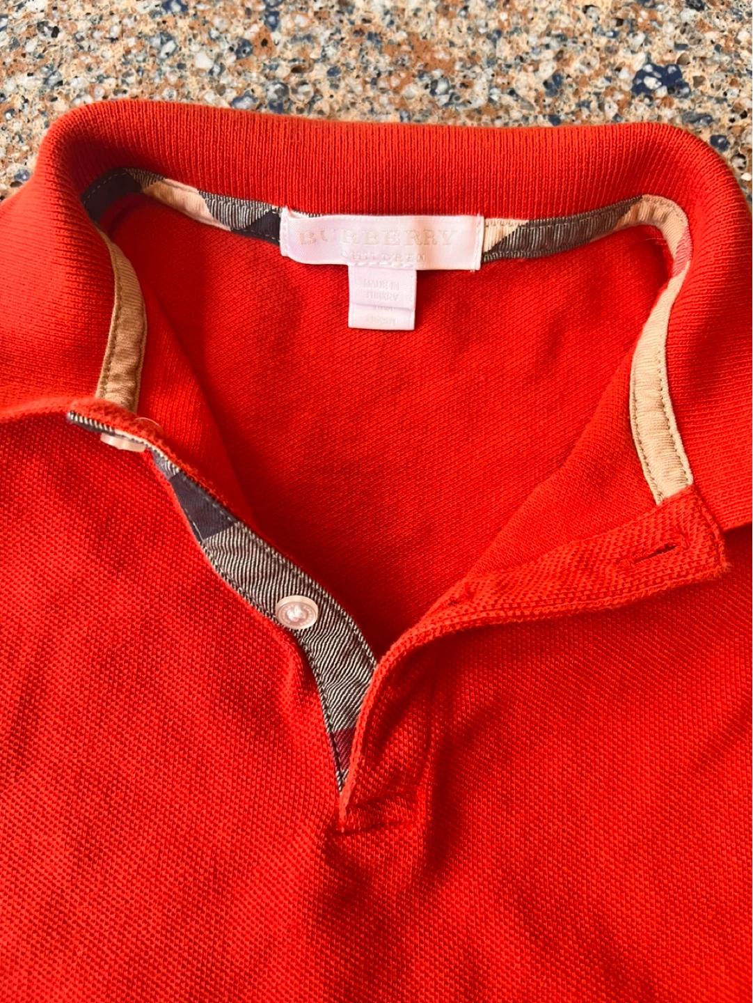 Authentic & original Burberry Red Polo Shirt Toddler - photo 3